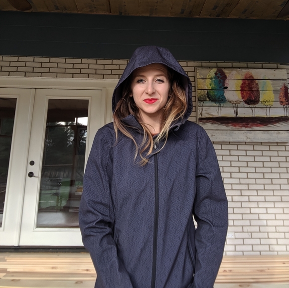 Waterproof Hooded Zippered Jacket - Picture 5 of 7